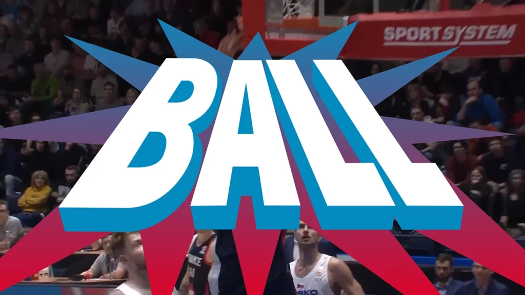 Vidéo en motion design - animation 2D - présentation du Basketball aux Jeux Olympiques de Paris 2024 - typographie ball de Basketball - Spered Production Rennes Bretagne - Lenaig Boudigou