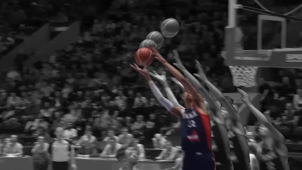 Vidéo en motion design - animation 2D - présentation du Basketball aux Jeux Olympiques de Paris 2024 - réception de Victor Wembanyama - Spered Production Rennes Bretagne - Lenaig Boudigou